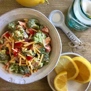 Sweet & Creamy Citrus Broccoli Salad Recipe