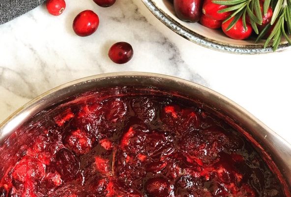 Citrus Cranberry Sauce with Rosemary