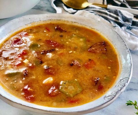 Savory Summer Sausage Gumbo